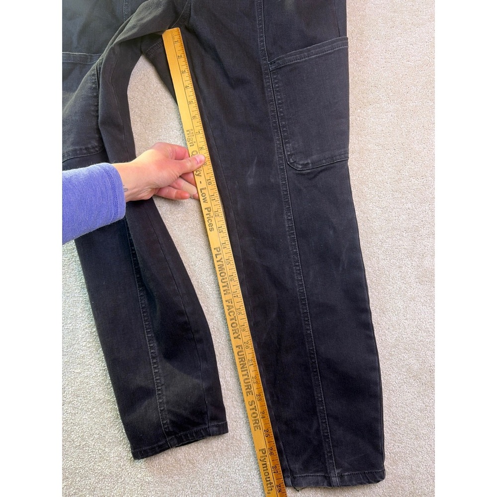 Stitch Star Seam Front Pants Women‎ 1X Black High Rise Utility Denim Stretch NEW - Picture 8 of 9